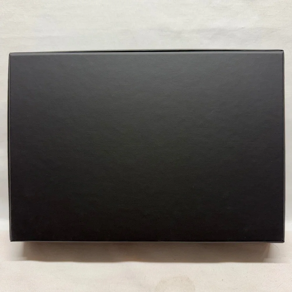 CHANEL Gift Box 10.5x7x2 Black White Camellia Flower Ribbon Luxury Packaging